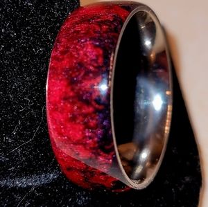 One of a kind handmade epoxy ring